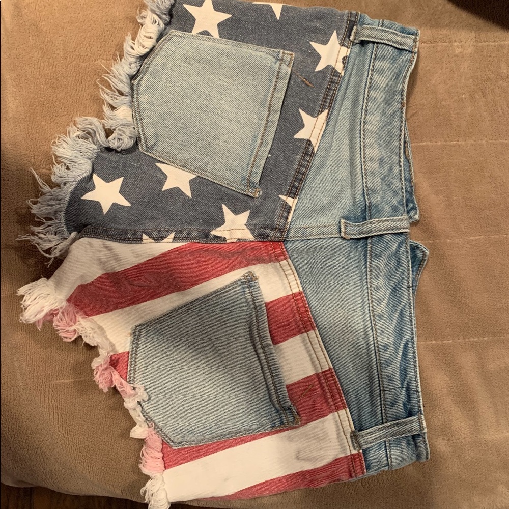 American flag shorts